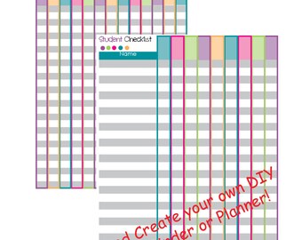 Gradebook Etsy photograph relating to Printable Gradebook Template Editable identified as Gradebook Etsy